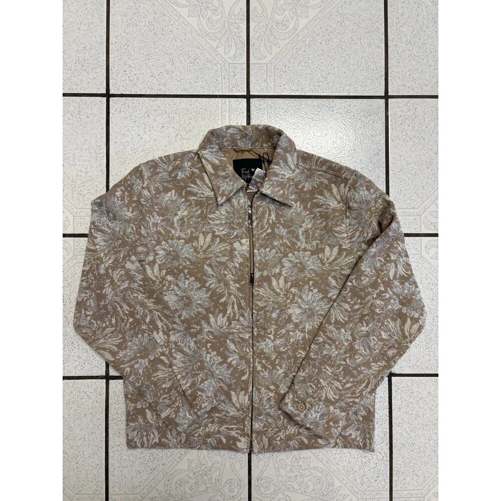 Fried Waters Floral Textured Bomber Jacket The Tapestry Edition Size Small New